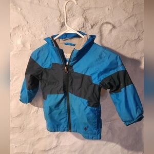 Columbia Kids Blue and Black Rain Jacket - Size 3T